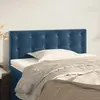 Image de vidaXL Tête de lit Bleu foncé 80x5x78/88 cm Velours