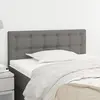 Image de vidaXL Tête de lit Gris foncé 100x5x78/88 cm Tissu