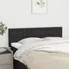 Image de vidaXL Têtes de lit Noir 144 x 5 x 78/88 cm Tissu
