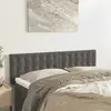 Image de vidaXL Têtes de lit Gris foncé 144x5x78/88 cm Velours