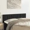Image de vidaXL Têtes de lit Noir 144 x 5 x 78/88 cm Velours