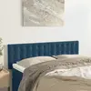 Image de vidaXL Têtes de lit Bleu foncé 144 x 5 x 78/88 cm Velours