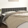 Image de vidaXL Têtes de lit Gris foncé 180x5x78/88 cm Velours