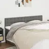 Image de vidaXL Têtes de lit Gris foncé 200x5x78/88 cm Tissu