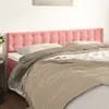 Image de vidaXL Têtes de lit Rose 200x5x78/88 cm Velours