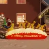 Image de vidaXL Décoration gonflable de Père Noël et renne à LED 145 cm