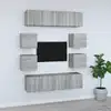 Image de vidaXL Ensemble de meubles TV 8 pcs Sonoma gris Bois d'ingénierie
