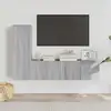 Image de vidaXL Ensemble de meubles TV 3 pcs Sonoma gris Bois d'ingénierie