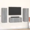 Image de vidaXL Ensemble de meubles TV 3 pcs Sonoma gris Bois d'ingénierie