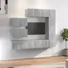 Image de vidaXL Ensemble de meubles TV 8 pcs Sonoma gris Bois d'ingénierie