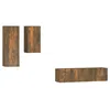 Image de vidaXL Ensemble de meubles TV 4 pcs Chêne fumé Bois d'ingénierie