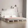 Image de vidaXL Cadre de lit sans matelas blanc 180x200 cm bois massif de pin