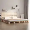Image de vidaXL Cadre de lit sans matelas 200x200 cm bois massif de pin