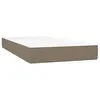 Image de Matelas de lit à ressorts ensachés Taupe 80x200x20 cm Tissu