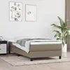 Image de vidaXL Matelas de lit à ressorts ensachés fermeté moyenne Taupe 80x200x20 cm Tissu