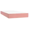 Image de Revera Matelas à ressorts ensachés rose 90 x 190 x 20 cm en velours