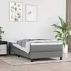 Image de vidaXL Matelas de lit à ressorts ensachés fermeté moyenne Gris foncé 100x200x20 cm