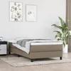 Image de Matelas de lit à ressorts ensachés Taupe 100x200x20 cm Tissu