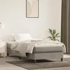 Image de vidaXL Matelas de lit à ressorts ensachés fermeté moyenne Gris clair 100x200x20 cm