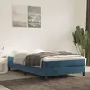 Image de vidaXL Matelas de lit à ressorts ensachés fermeté moyenne Bleu foncé 120x200x20 cm