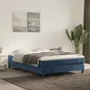 Image de vidaXL Matelas de lit à ressorts ensachés fermeté moyenne Bleu foncé 140x190x20 cm