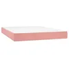 Image de Revera Matelas à ressorts ensachés Rose 140 x 200 x 20 cm en velours