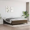 Image de vidaXL Matelas à ressorts ensachés Marron foncé 160 x 200 x 20 cm Tissu