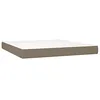 Image de Matelas de lit à ressorts ensachés Taupe 160x200x20 cm Tissu