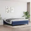 Image de vidaXL Matelas de lit à ressorts ensachés fermeté moyenne Bleu 160x200x20 cm Tissu