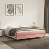 Image de vidaXL Matelas de lit à ressorts ensachés fermeté moyenne Rose 160x200x20 cm Velours