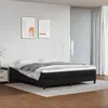 Image de vidaXL Matelas de lit à ressorts ensachés fermeté moyenne Noir 180x200x20cm Similicuir