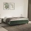 Image de vidaXL Matelas de lit à ressorts ensachés fermeté moyenne Vert foncé 180x200x20 cm