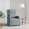 Image de vidaXL Fauteuil de massage Gris clair Tissu