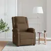 Image de vidaXL Fauteuil de massage Marron Tissu