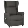 Image de vidaXL Fauteuil de massage Gris foncé Tissu