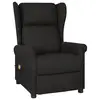 Image de vidaXL Fauteuil de massage Noir Tissu