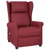 Image de vidaXL Fauteuil de massage Rouge bordeaux Tissu
