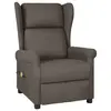 Image de vidaXL Fauteuil de massage Marron Tissu