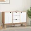 Image de vidaXL Buffet OTTA Marron et blanc 113,5x43x73 cm Bois massif pin