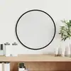 Image de vidaXL Miroir mural Noir Ø 30 cm Rond