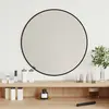 Image de vidaXL Miroir mural Noir Ø 50 cm Rond