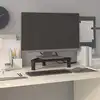 Image de vidaXL Support de moniteur d'angle Noir 49x28x10,5 cm