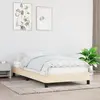 Image de vidaXL Cadre de lit sans matelas crème 80x200 cm tissu