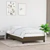 Image de vidaXL Cadre de lit sans matelas marron foncé 90x190 cm tissu