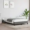 Image de vidaXL Cadre de lit sans matelas gris foncé 120x200 cm tissu