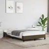 Image de vidaXL Cadre de lit sans matelas marron foncé 120x200 cm tissu