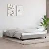 Image de vidaXL Cadre de lit sans matelas gris clair 140x190 cm tissu
