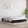 Image de vidaXL Cadre de lit sans matelas noir 140x190 cm tissu