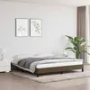 Image de vidaXL Cadre de lit sans matelas marron foncé 160x200 cm tissu