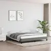 Image de vidaXL Cadre de lit sans matelas gris foncé 180x200 cm tissu